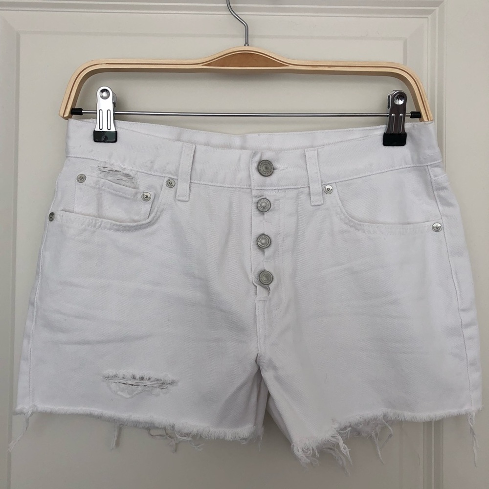 All saints white shorts size 27